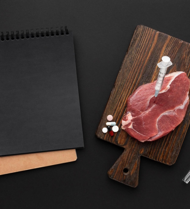 gmo-modified-meat-flat-lay