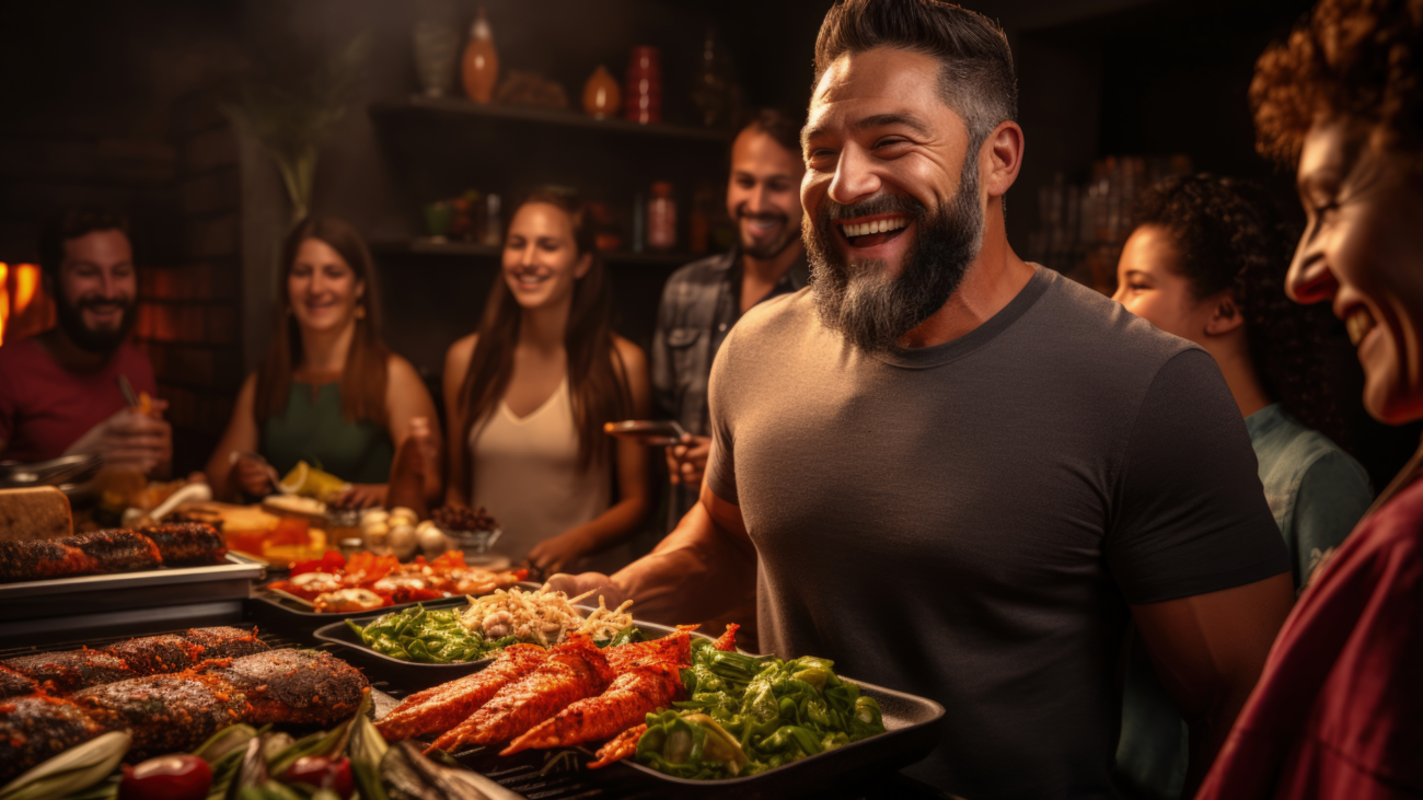 people-enjoying-mexican-barbecue